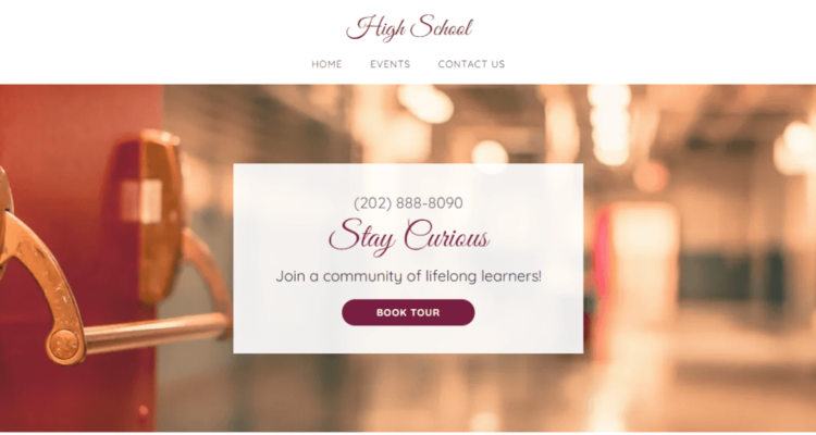 High-School High School Website Demo